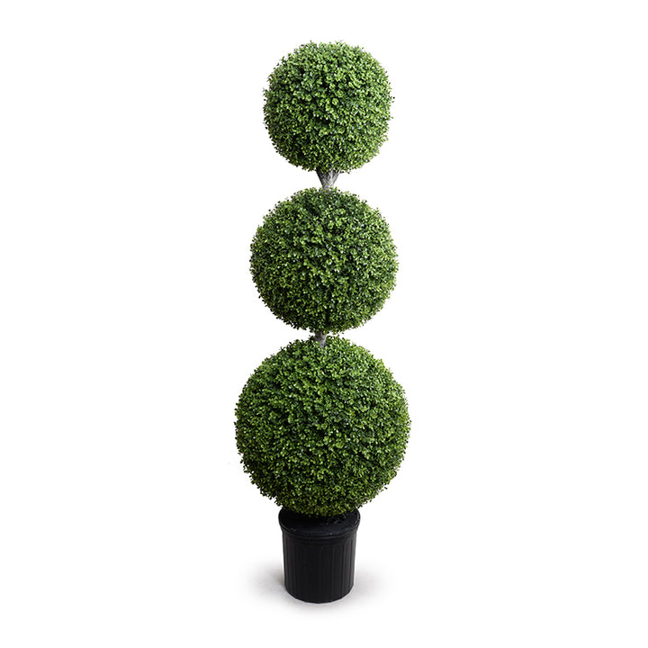 Triple Boxwood Ball Topiary