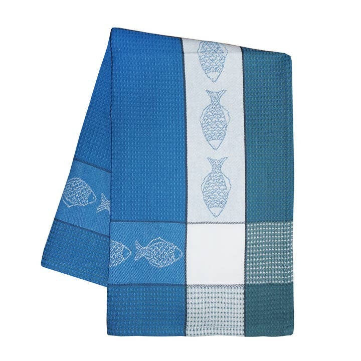 Jacquard Fish Tea Towel