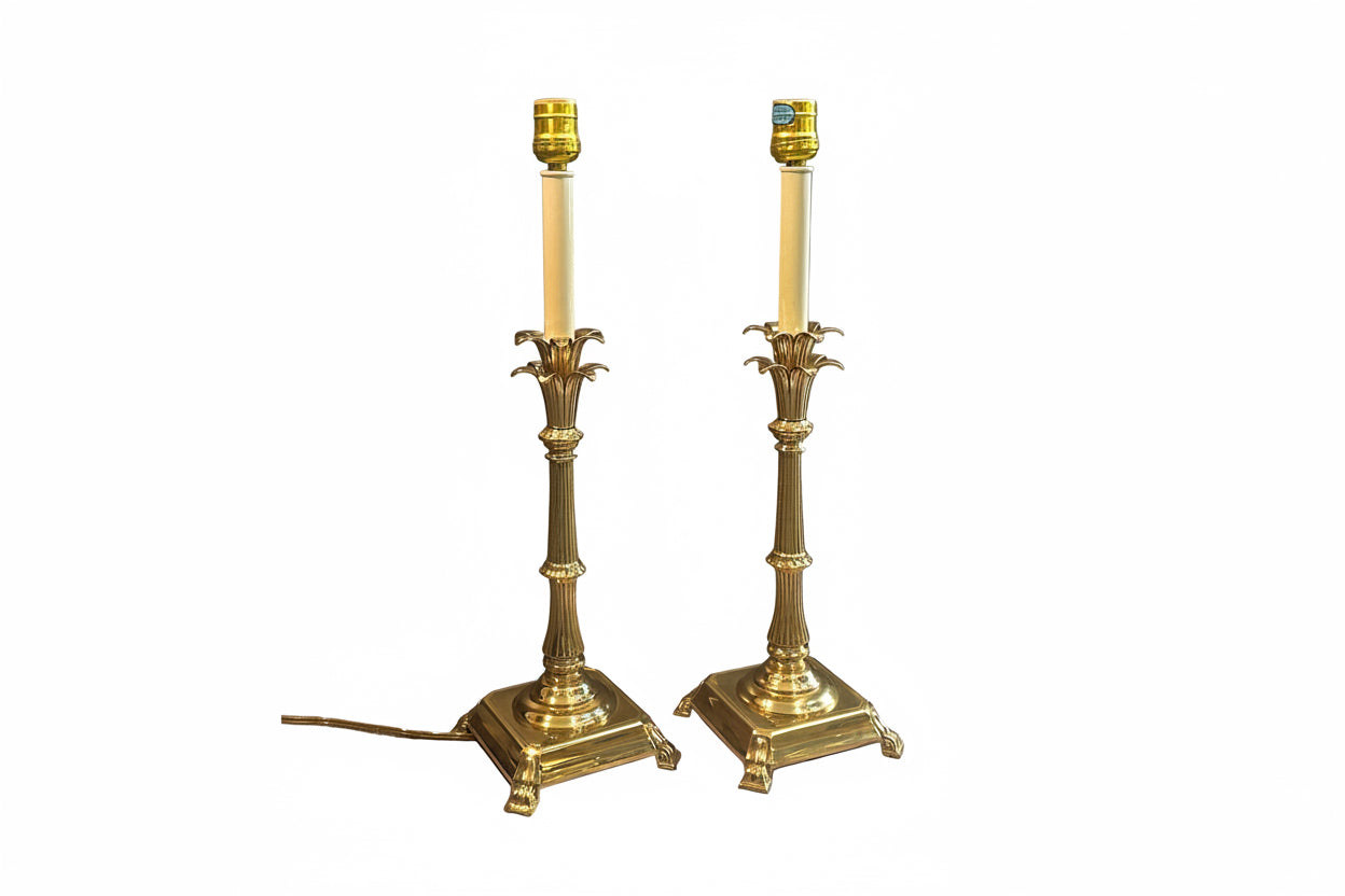 Pair of Candlestick Lamps
