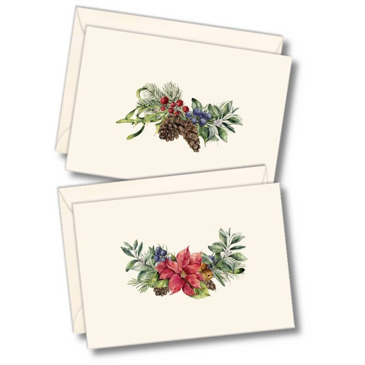 Winter Greenery Boxed Note Cards