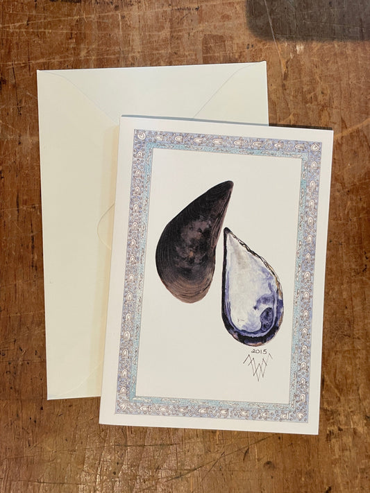 Valerie Wall Oyster Notecard & Gift Tag