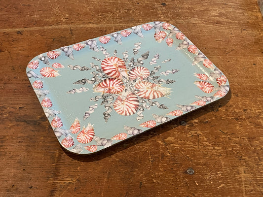 Nautilus Decoupaged Tray - Valerie Wall