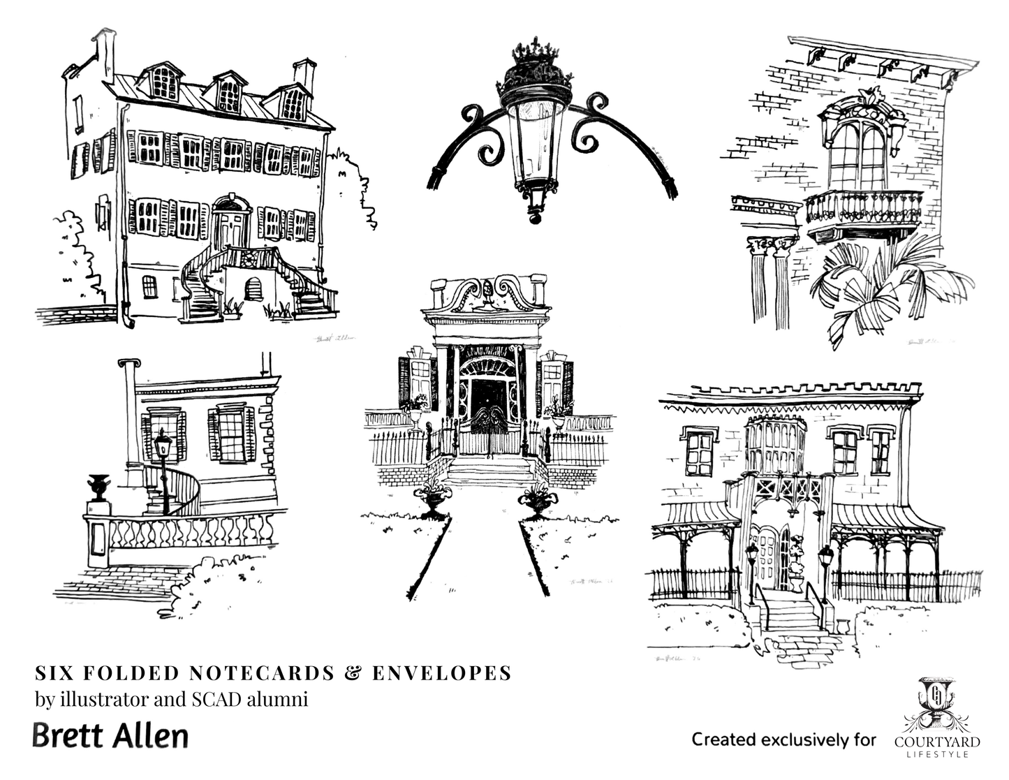 Historic Homes of Savannah - Gift Card Set
