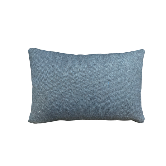 Custom 12”x18” Indoor/Outdoor Lumbar - Blue, Beige & Cream Stripes