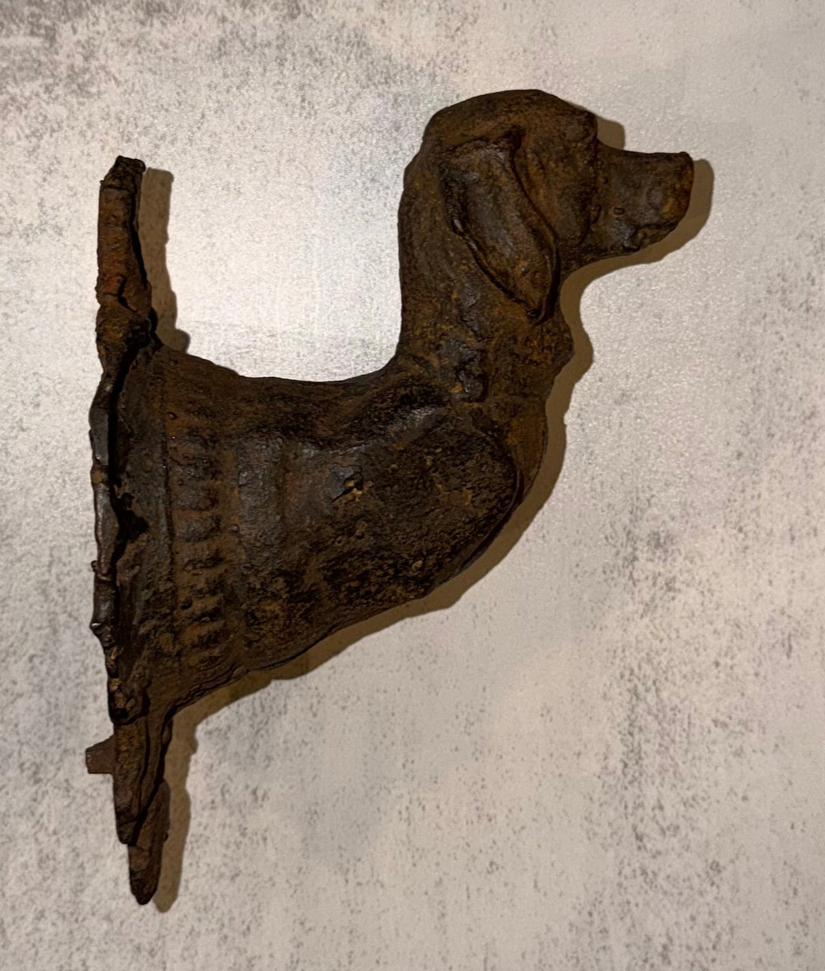 Victorian Cast Iron Dog Wall Hook
