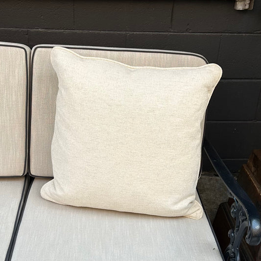 Cream Chenille Throw Pillow