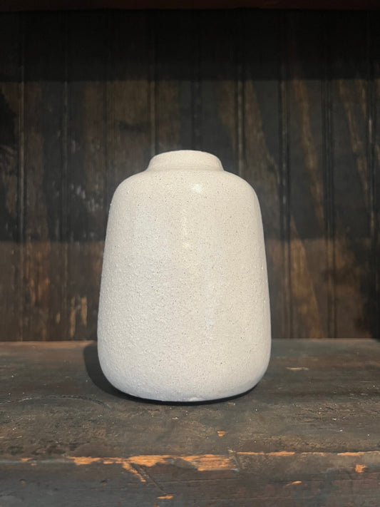 White Stoneware Vase