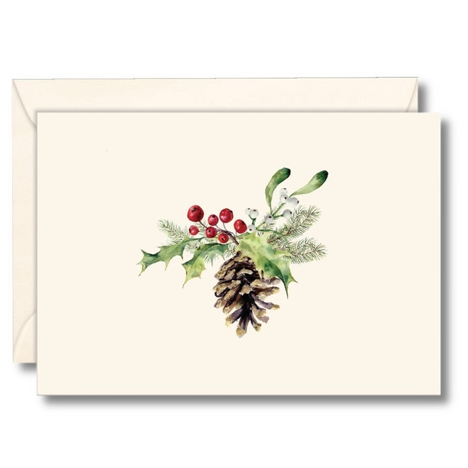 Winter Greenery Boxed Note Cards