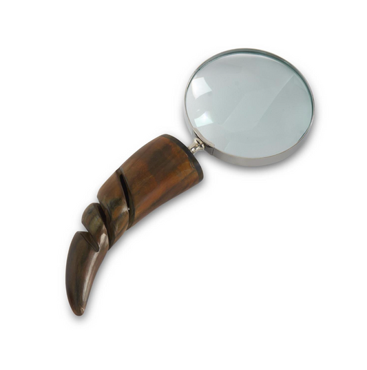 Carved Horn Handle Magnifying Glass