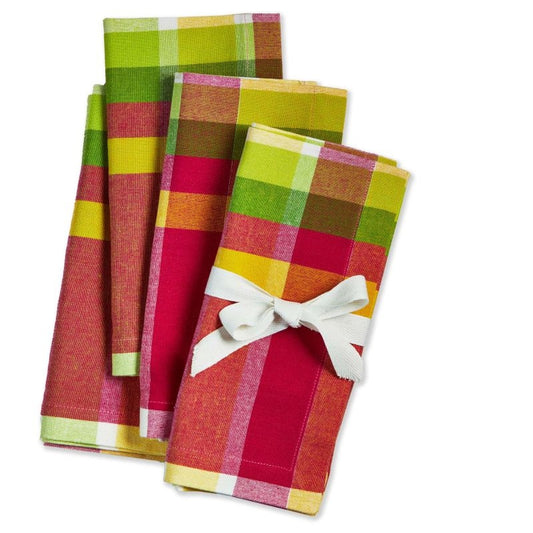 Lemoncello Plaid Napkins - Set of 4