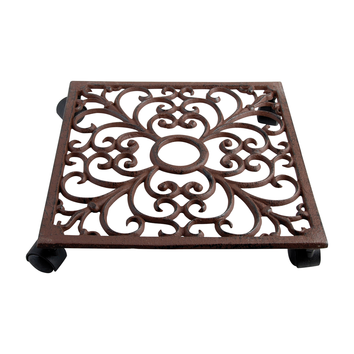 Square Plant Trolley, Cast Iron