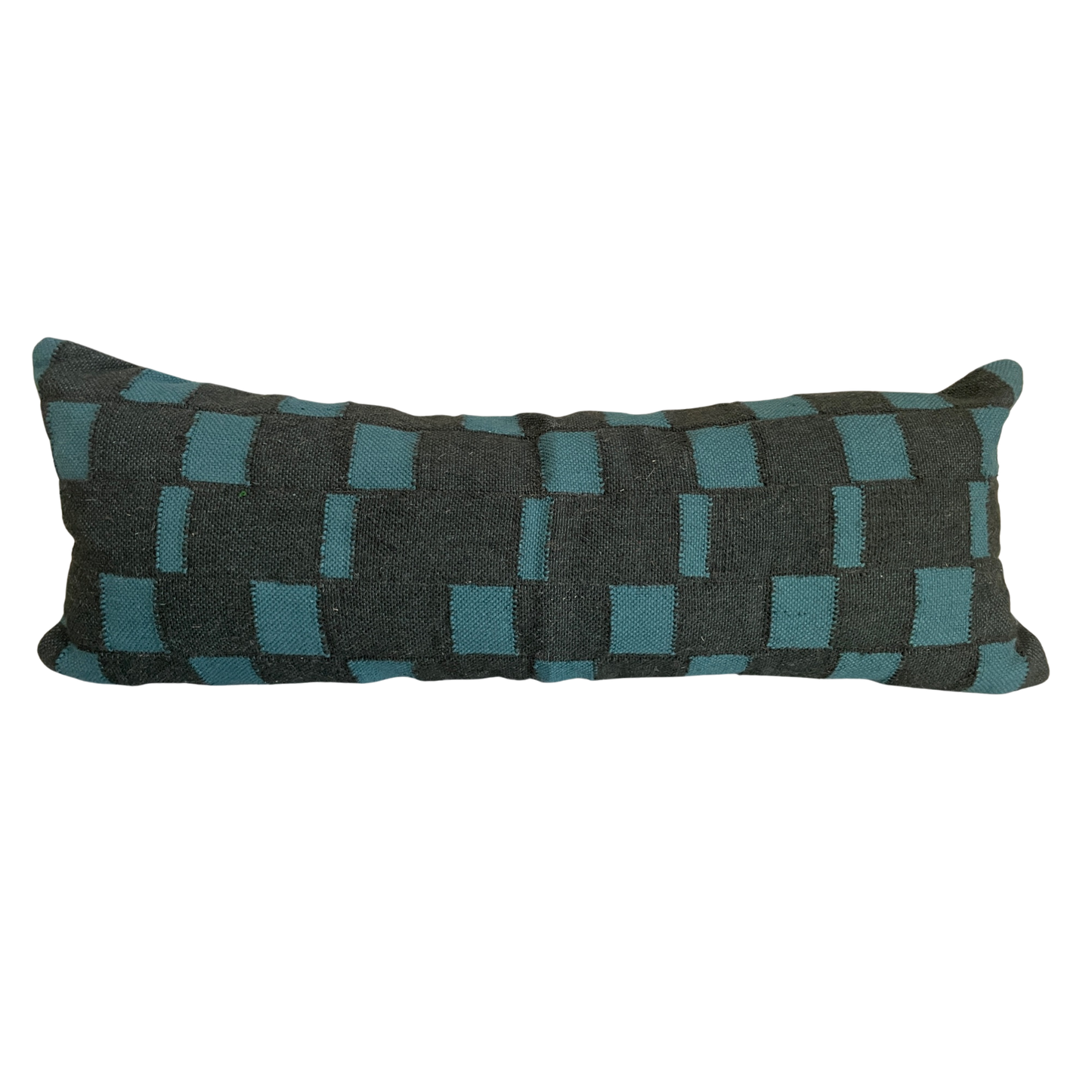 Checked Lumbar Pillow