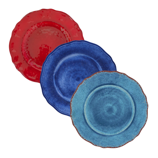 Luxury Melamine Dinner Plates, set of 4