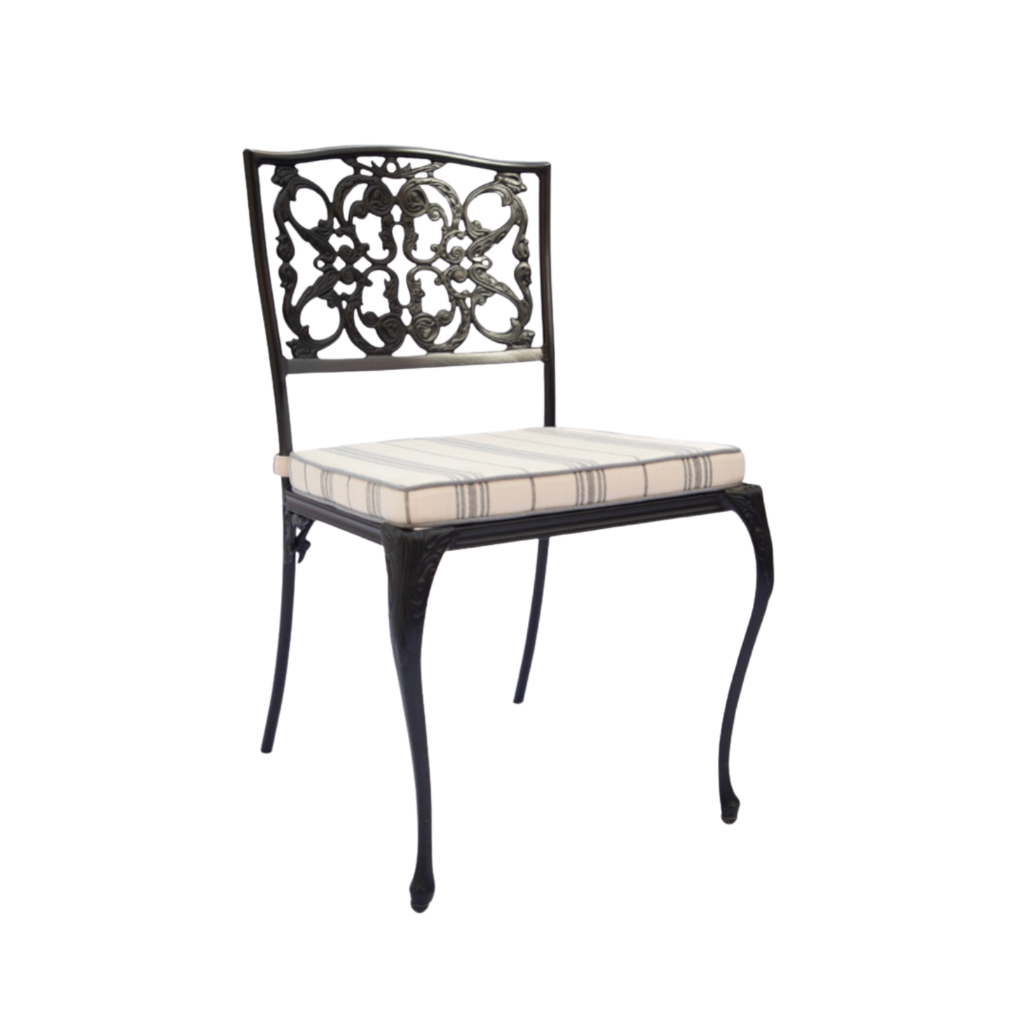 Vintage Scroll Regency Style Patio - Dining or Side Chairs, Set of 5