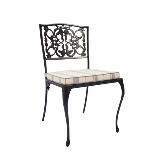 Vintage Scroll Regency Style Patio - Dining or Side Chairs, Set of 5