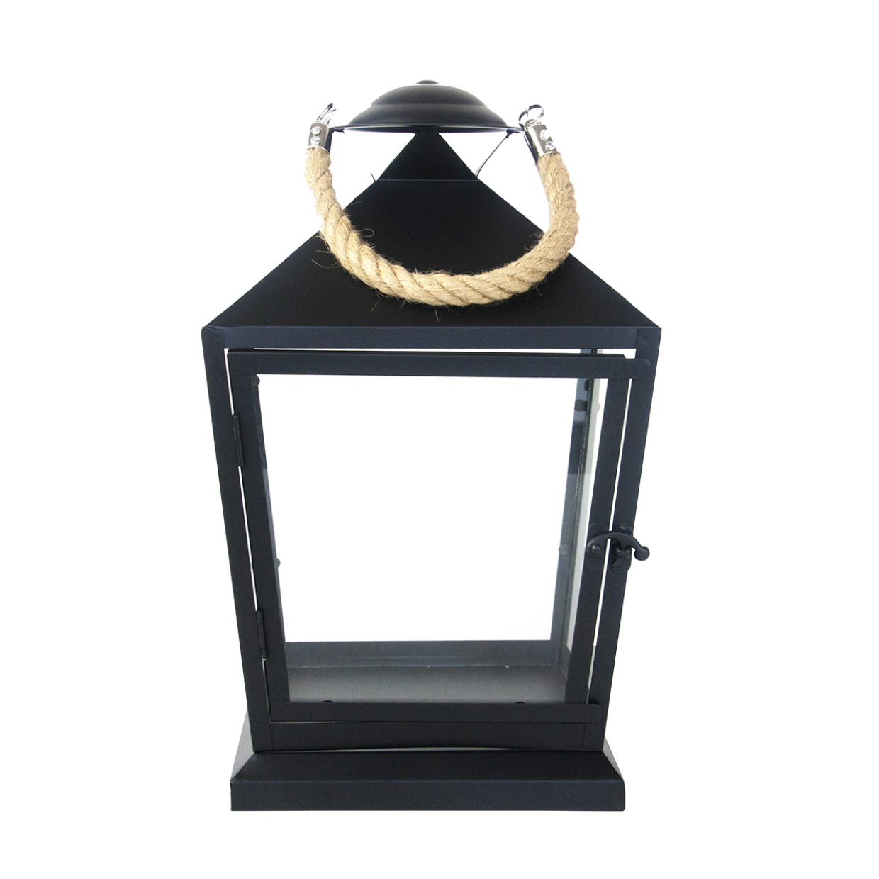 Lantern with Rope, Black