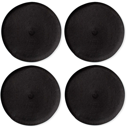 Round Woven Placemats - Set of 4