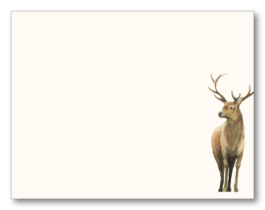 Red Stag Flat Notecards