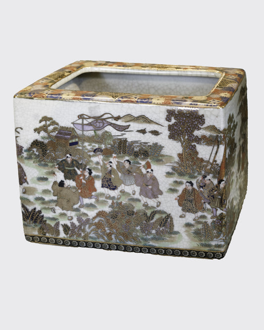 Chinese Quinlong Raised Enamel Planter