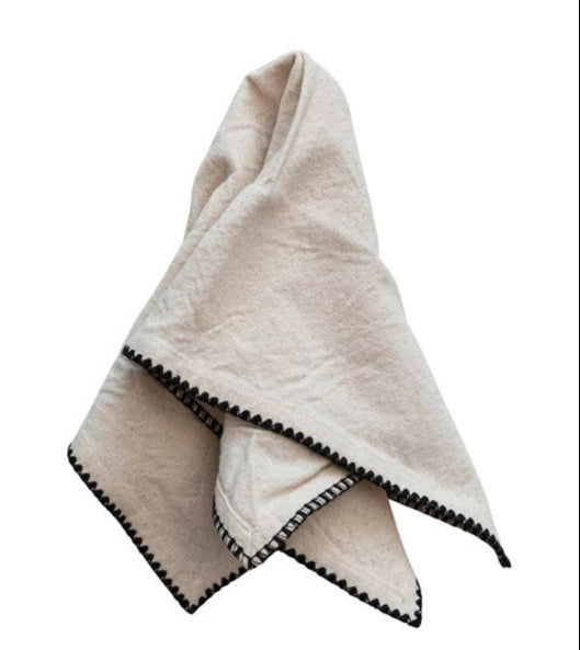 Cotton Napkins with black trim
