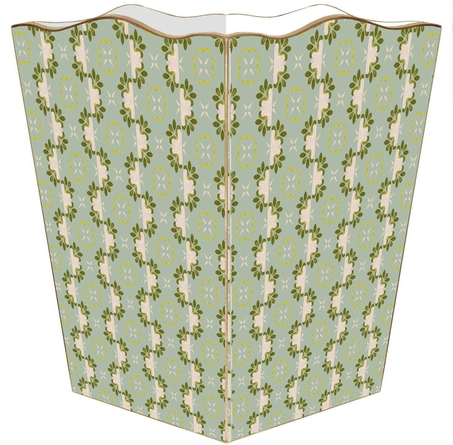 Primrose Blue Wastebasket