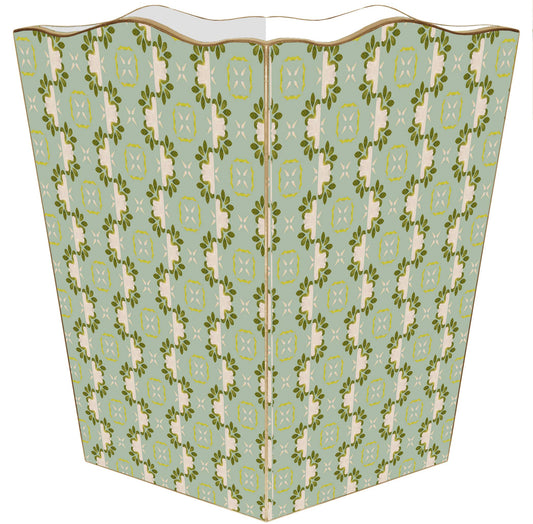 Primrose Blue Wastebasket