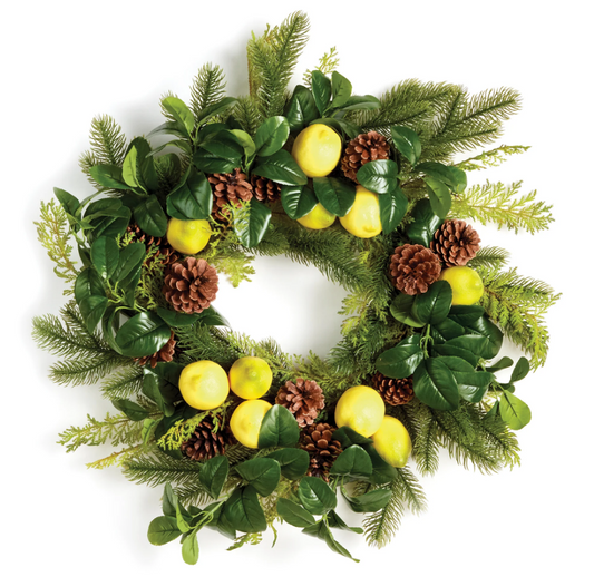 Lemon & Mixed Botanical Wreath