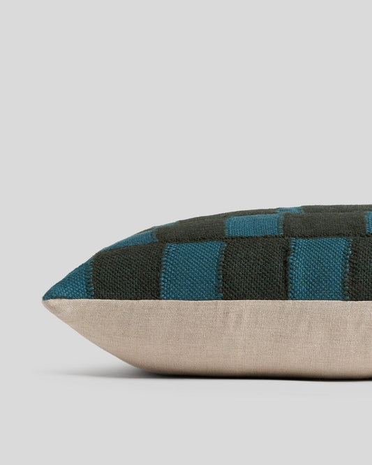 Checked Lumbar Pillow