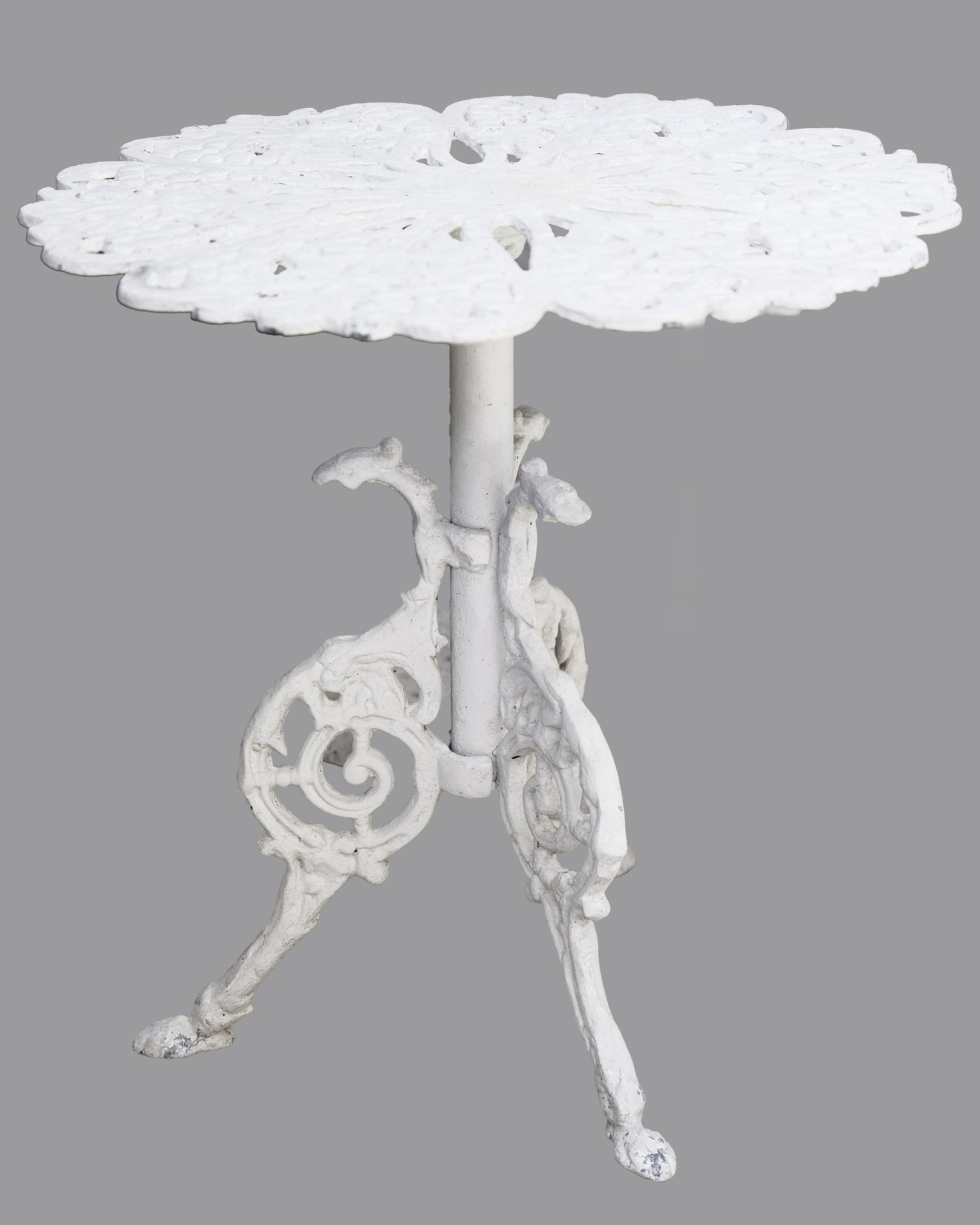 Pair of Cast Aluminum Patio Side Tables