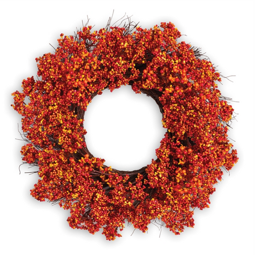 Autumn Pepperberry Wreath 28"