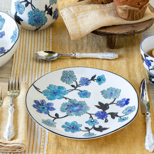 Periwinkle Vine Pattern Dinner Plate, Set of 4