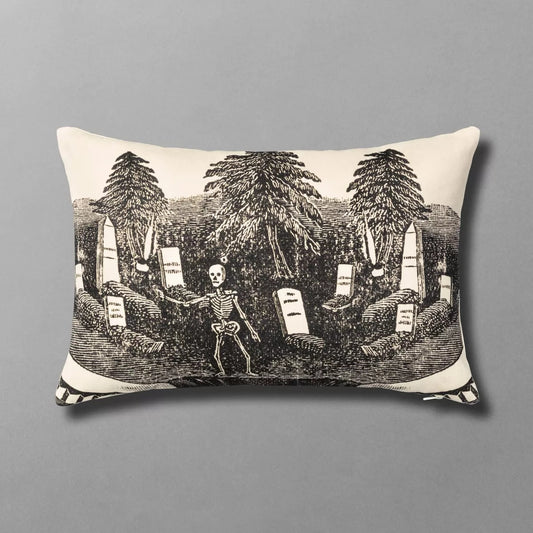Rest in Peace Halloween Lumbar Pillow