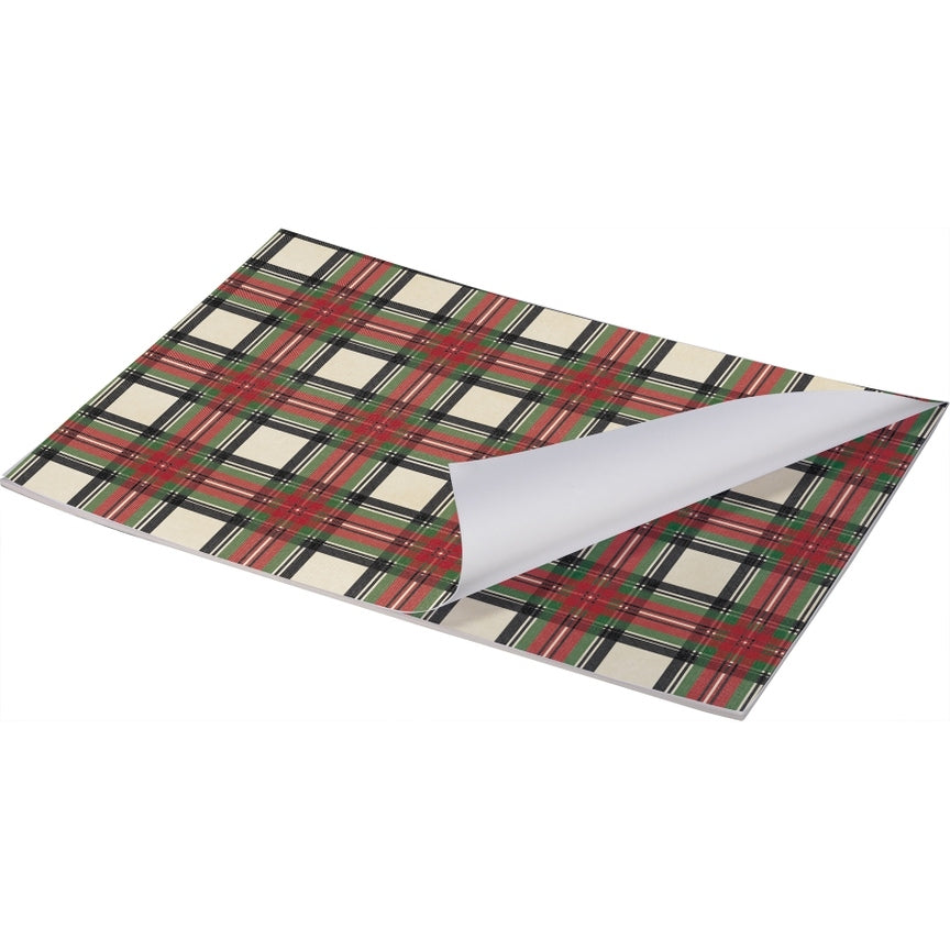 Plaid Paper Placemat Pad