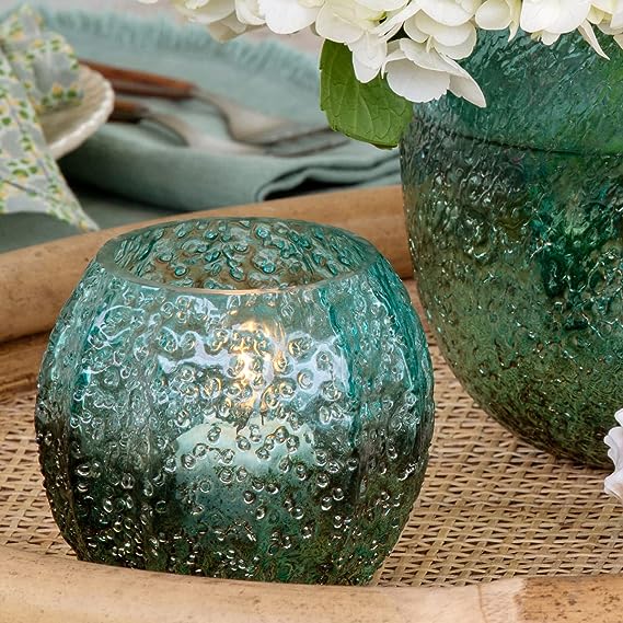 Seaside Glass Round Votive Holder