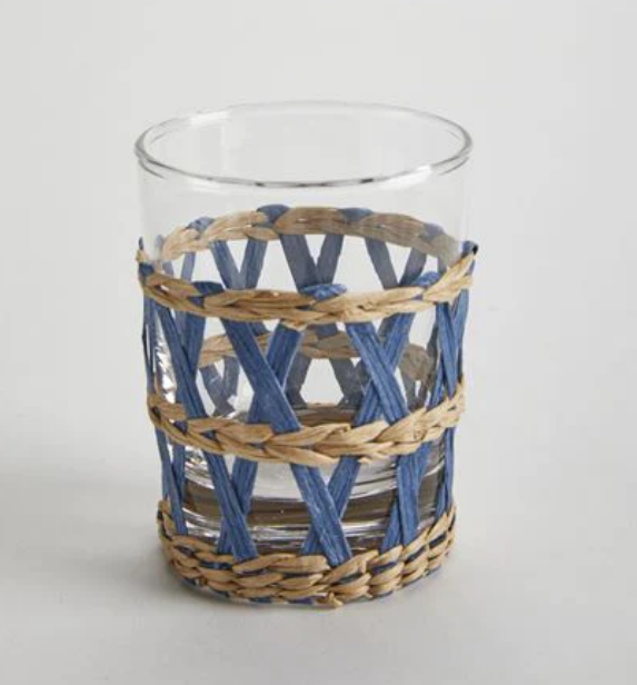 Wicker Wrap Beverage Glass