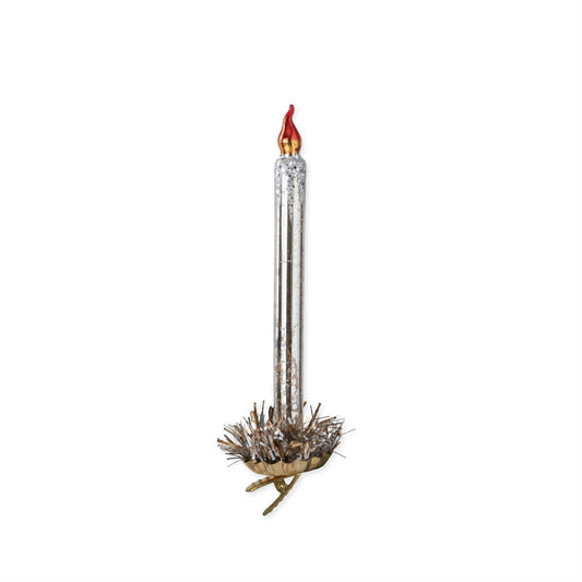 Clip-On Glass Candle Ornament