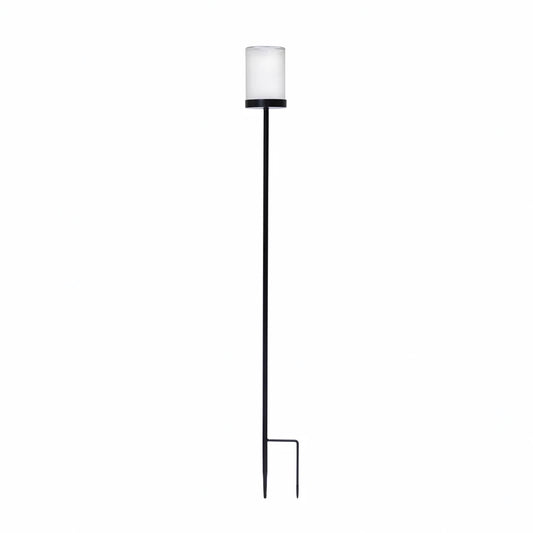 Metal & Glass Yard Stake Vase / Candleholder