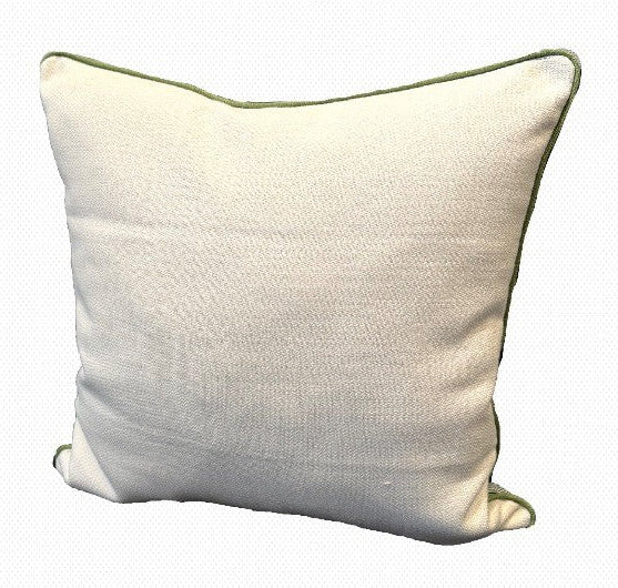 Custom 19" Indoor/Outdoor Pillows - White & Green