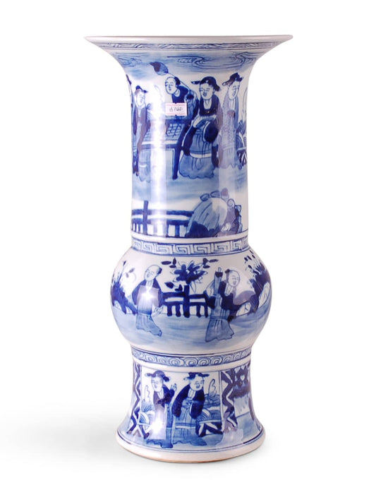 Blue and White Beaker Vase