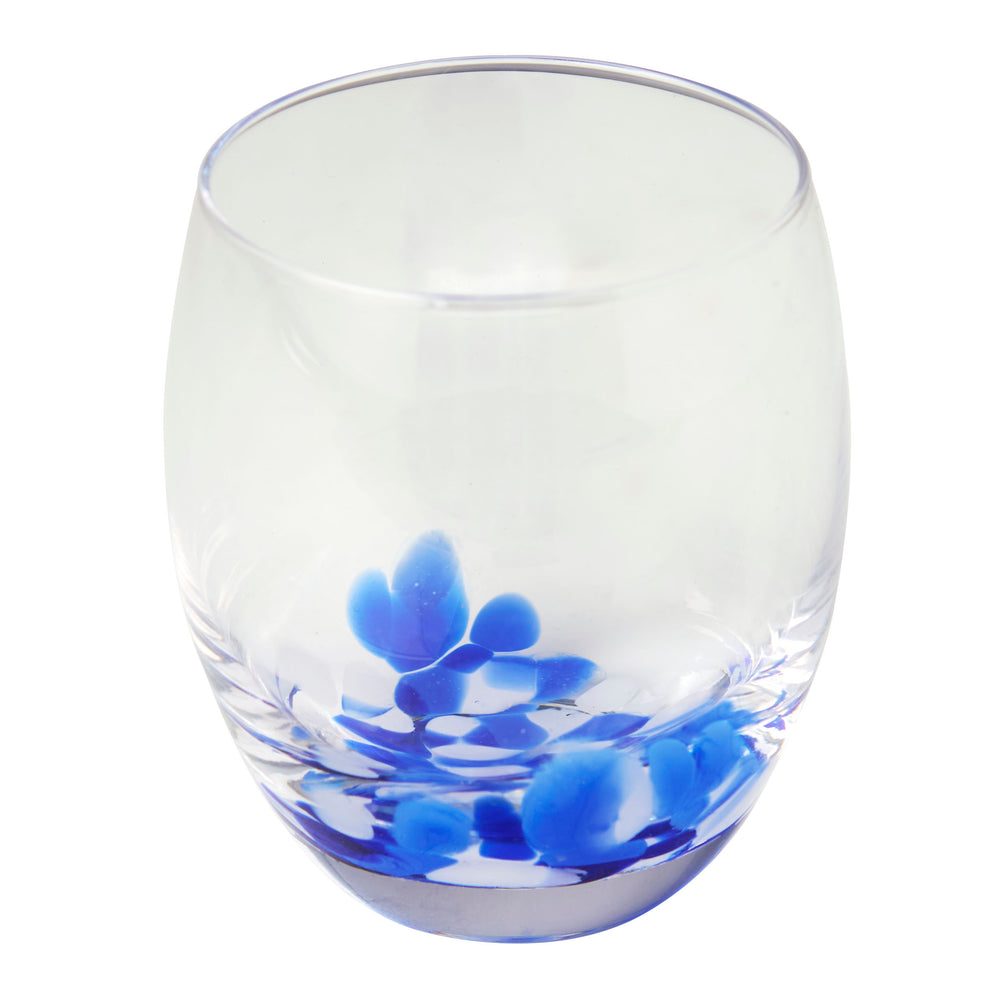 Fiesta Stemless Wine Glass, Set of 4 - Blue or Green