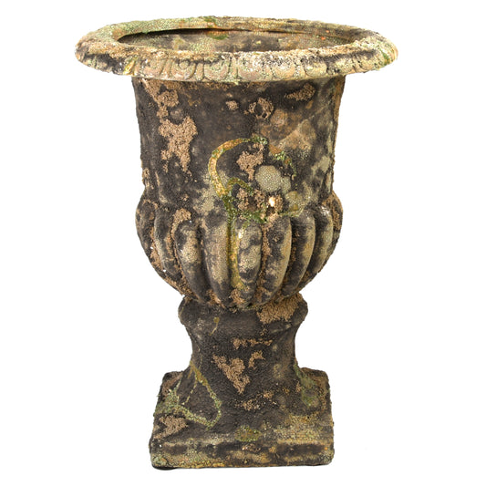 Aged Ceramic French Urn High