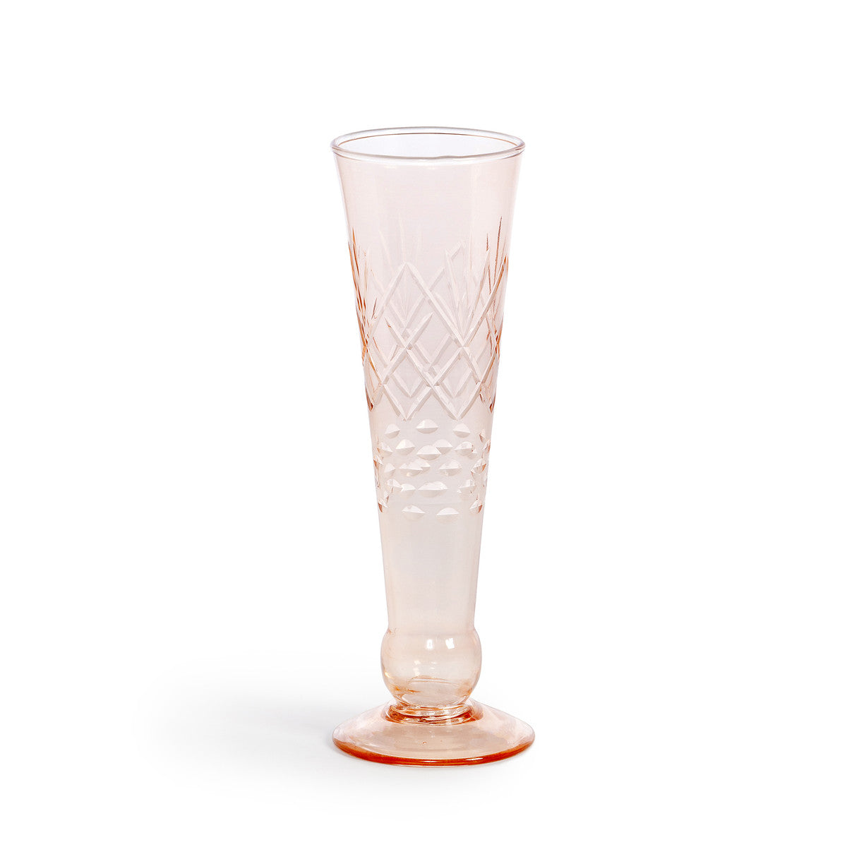 Hazel Etched Glass Tall Vase