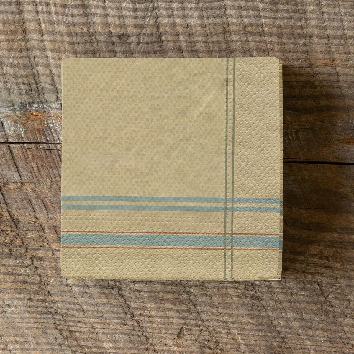 French Stripe Paper Beverage Napkins