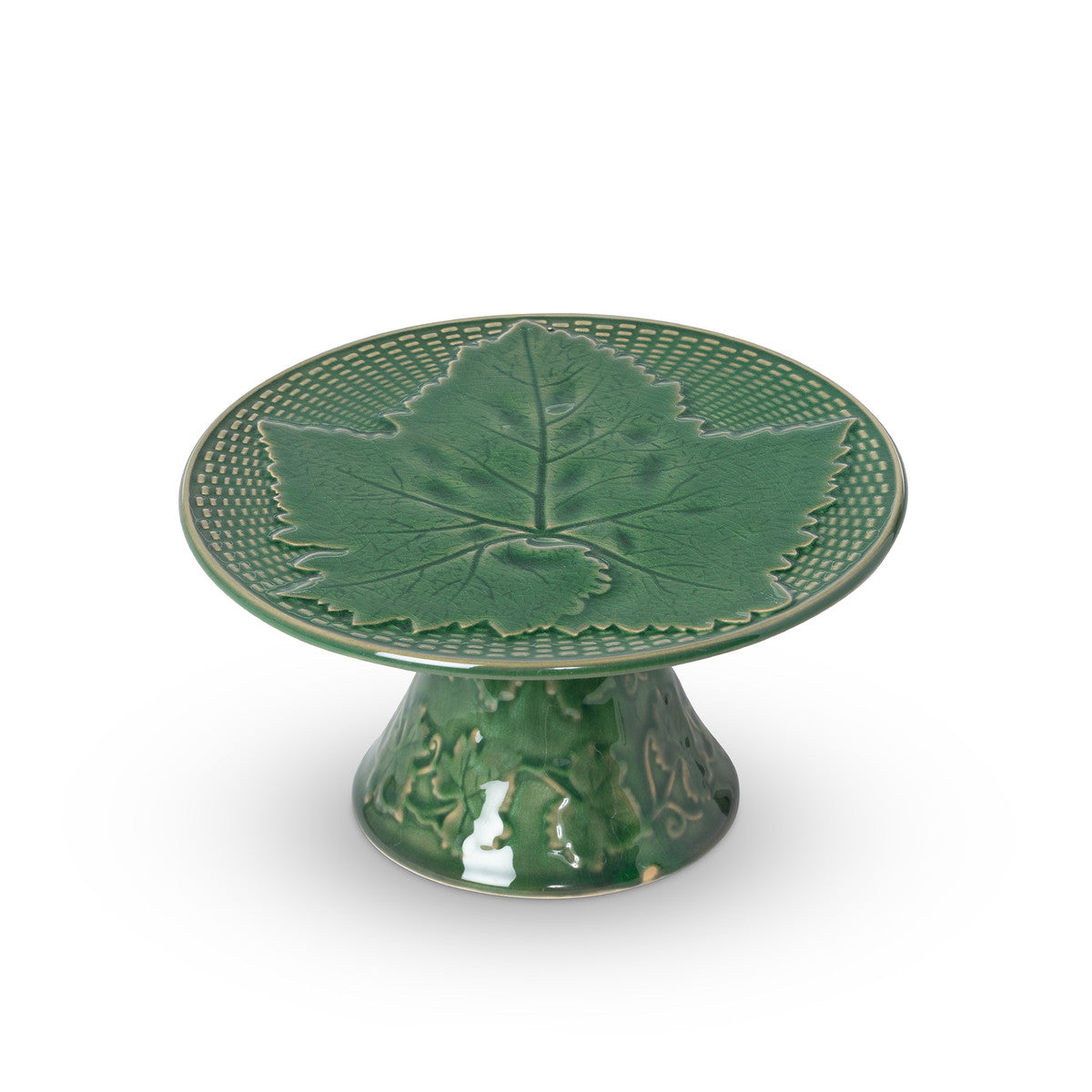 Green Glazed Cake Stand, Small