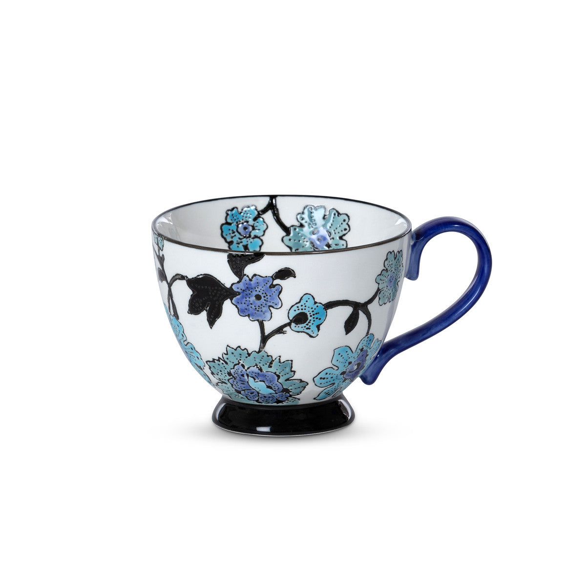 Periwinkle Vine Pattern Cup, Set of 4