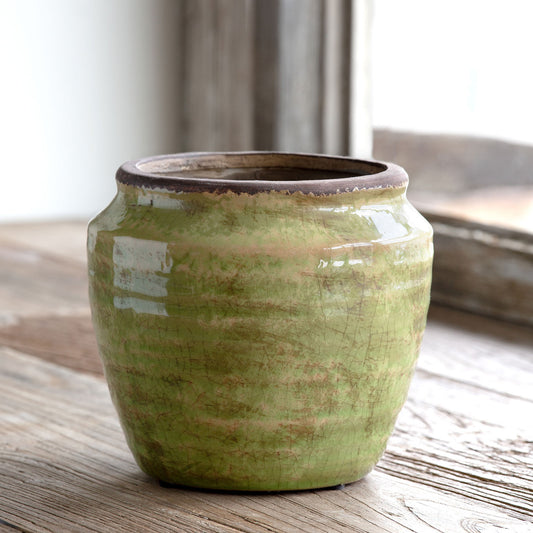 Chartreuse Glazed Ginger Jar