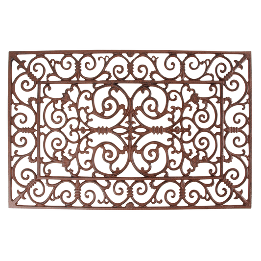 Doormat, Cast Iron, Antique Brown - Large