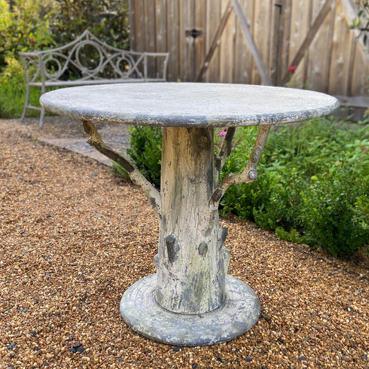 Faux Bois Tree Trunk Table