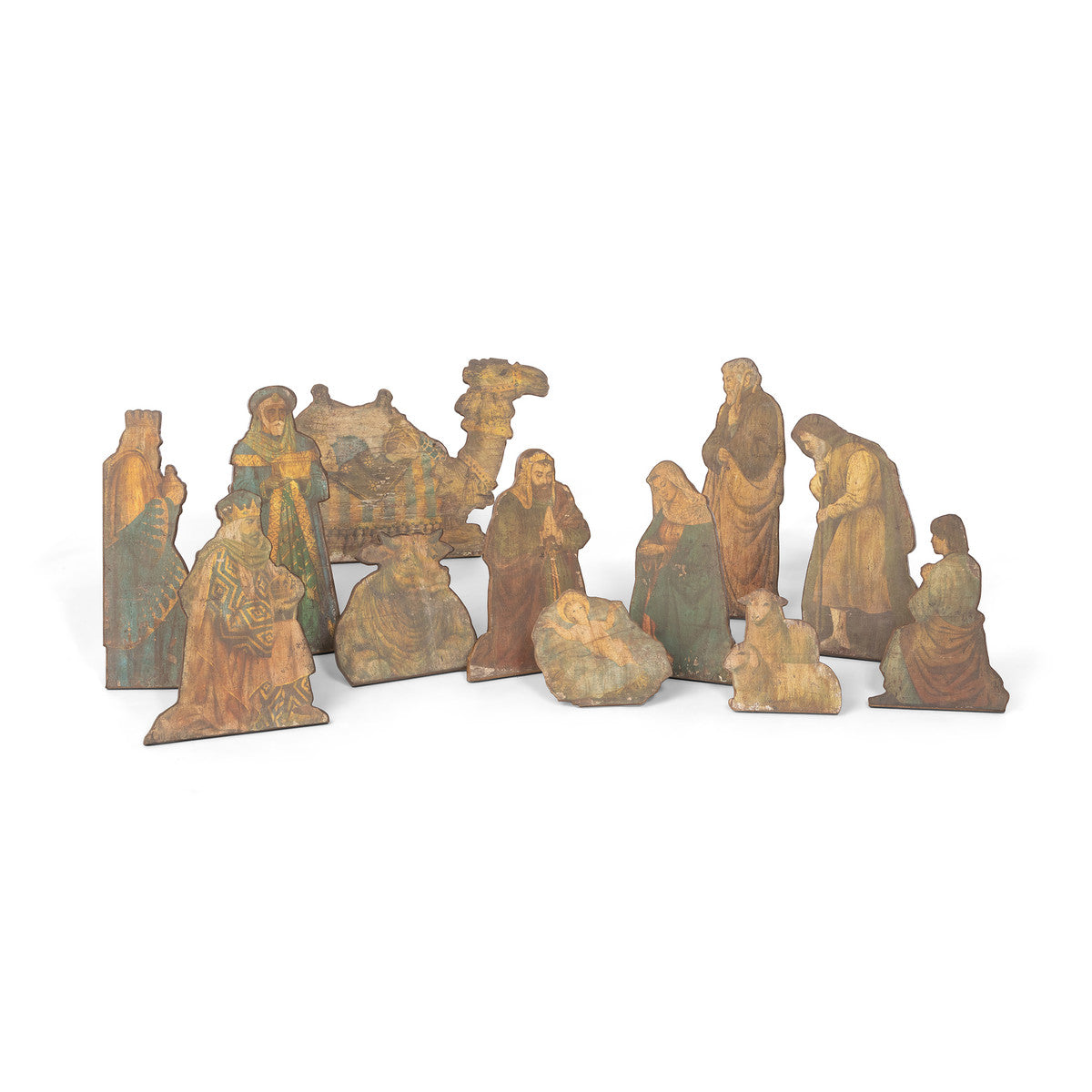 Wooden Tabletop Nativity, 12pc