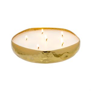 Multi Flame Candle Gold - Orange Blossom